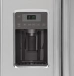 GE 21.9 Cu. Ft. Side-by-Side Counter-Depth Refrigerator Integrated Shelf Support System Stainless Steel from Kings Outlet