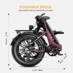 Heybike Ranger S 1000W Foldable Step-Thru Fat-Tire Ebike 55mi Max Range 28mph Max Speed from Kings Outlet