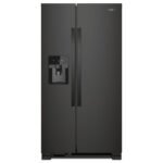 Whirlpool 25 Cu Ft. Wide Side-by-Side Refrigerator Black from Kings Outlet
