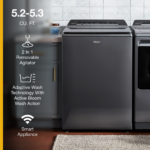 Whirlpool 5.2/5.3 Cu. Ft. High Efficiency Smart Top Load Washer 2 in 1 Removable from Kings Outlet