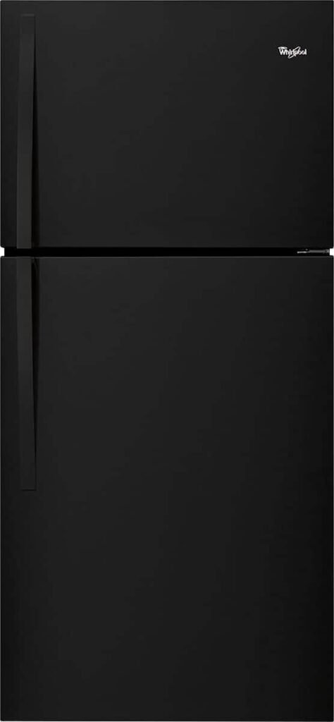 Whirlpool 19.3 Cu. Ft. Top-Freezer Refrigerator Black from Kings Outlet