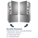 Insignia 18.6 Cu. Ft. Bottom Freezer Refrigerator ENERGY STAR Certification Stainless Steel from Kings Outlet