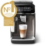 Philips 3300 Fully Automatic Espresso Coffee Machine LatteGo Milk Frother Black Chrome Black/Silver from Kings Outlet