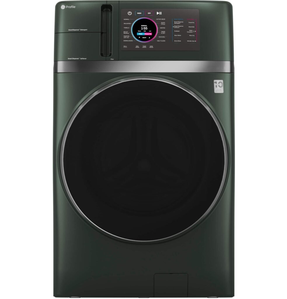 GE Profile UltraFast 4.8 Cu. Ft. High-Efficiency Smart Front Load Washer Electric Dryer Combo from Kings Outlet