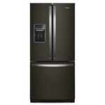 Whirlpool 20 Cu. Ft. Wide French Door Refrigerator Black Stainless Steel from Kings Outlet