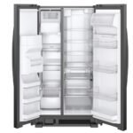 Whirlpool 21 Cu. Ft. Side-by-Side Refrigerator LED Interior Lighting Black from Kings Outlet