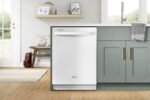 Whirlpool 24" Top Control Built-In Stainless Steel Tub Dishwasher Large Capacity Tall Top Rack from Kings Outlet