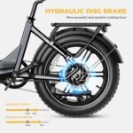Heybike Ranger S 1000W Foldable Step-Thru Fat-Tire Ebike 55mi Max Range 28mph Max Speed from Kings Outlet