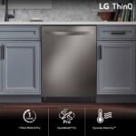 LG 24" Top Control Smart Built-In Stainless Steel Tub Dishwasher 3rd Rack QuadWash Pro from Kings Outlet