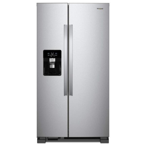 Whirlpool 25 Cu Ft. Wide Side-by-Side Refrigerator Stainless Steel from Kings Outlet