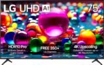 LG 75" Class UA77 Series LED AI 4K UHD Smart webOS TV 2025 from Kings Outlet