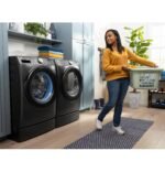 GE 7" RightHeight Riser Laundry Pedestal Select Washers Dryers Carbon Graphite from Kings Outlet