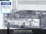 Samsung Bespoke 22 cu. ft. Counter Depth 4-Door French Door Refrigerator Zero Clearance Fit from Kings Outlet