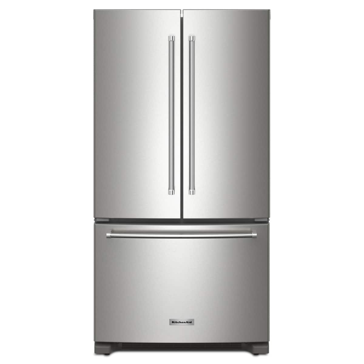 Kings Outlet KitchenAid 20 Cu. Ft. French Door Counter-Depth Refrigerator Interior Water Dispenser Stainless Steel KitchenAid 20 Cu. Ft. French Door Counter-Depth Refrigerator Interior Water Dispenser Stainless Steel from Kings Outlet