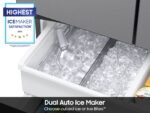 Samsung 32 cu. ft. 3-Door French Door Smart Refrigerator Dual Auto Ice Maker Stainless from Kings Outlet