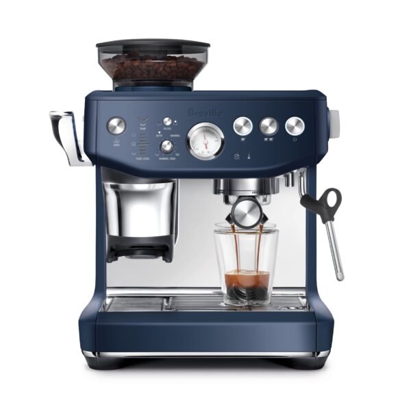 Breville Barista Express Impress Espresso Machine Damson Blue from Kings Outlet