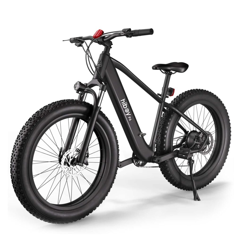 HiBoy P6 Electric Bike 62 mi Max Operating Range 28 mph Max Speed Black from Kings Outlet