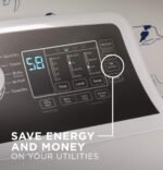 GE 7.4 Cu. Ft. Front Load Electric Dryer Sensor Dry White Matte Black from Kings Outlet