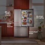 KitchenAid 20 Cu. Ft. French Door Counter-Depth Refrigerator Interior Water Dispenser Stainless Steel from Kings Outlet