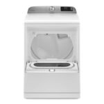 Maytag 7.4 Cu. Ft. Smart Gas Dryer Steam Extra Power Button White from Kings Outlet