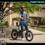 GoTrax Z4 LITE Folding eBike 25mi Max Operating Range 20mph Max Speed Black from Kings Outlet