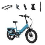 Lectric eBikes XP4 750 Step-Thru Foldable Long-Range eBike Max 85mi/28mph + LevelUp Rack/Seat Post/Elite from Kings Outlet