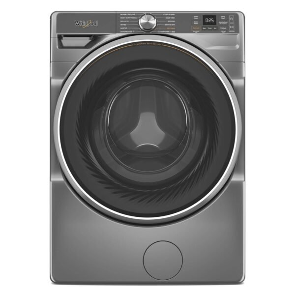 Whirlpool 5.0 Cu. Ft. High Efficiency Smart Front Load Washer FreshFlow Vent System Silver from Kings Outlet