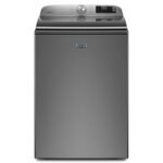 Maytag 5.3 Cu. Ft. High Efficiency Smart Top Load Washer Extra Power Button Metallic from Kings Outlet