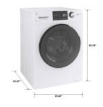 GE 2.4 Cu. Ft. High-Efficiency Front Load Washer Electric Condenser Dryer Combo Steam Sanitize from Kings Outlet