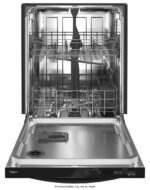 Whirlpool 24" Top Control Built-In Stainless Steel Tub Dishwasher Large Capacity Tall Top Rack from Kings Outlet