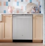 GE 24" Top Control Built-In Stainless Steel Tub Dishwasher 3rd Rack Sanitize Cycle 47 from Kings Outlet