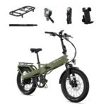 Lectric eBikes XP4 750 Step-Over Foldable Long-Range eBike Max 85mi/28mph + LevelUp Rack/Seat Post/Elite from Kings Outlet