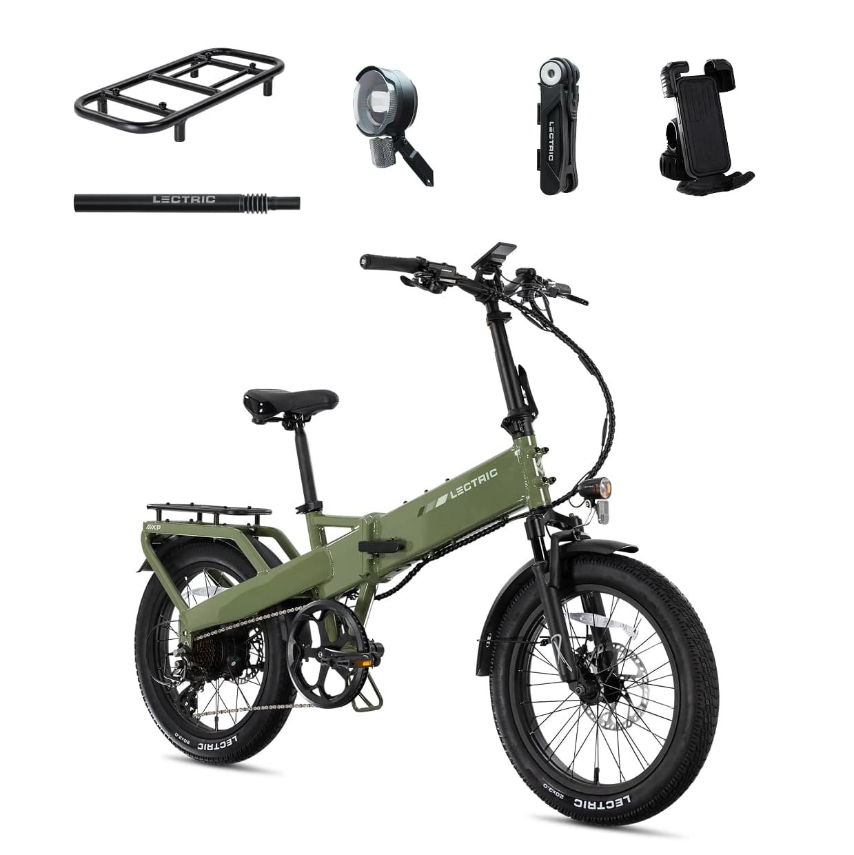 Kings Outlet Lectric eBikes XP4 750 Step-Over Foldable Long-Range eBike Max 85mi/28mph + LevelUp Rack/Seat Post/Elite Lectric eBikes XP4 750 Step-Over Foldable Long-Range eBike Max 85mi/28mph + LevelUp Rack/Seat Post/Elite from Kings Outlet