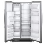 Whirlpool 25 cu. ft 36-inch Wide Side-by-Side Refrigerator Fingerprint-Resistant Stainless Finish from Kings Outlet