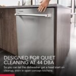 KitchenAid 24" Top Control Built-In Stainless Steel Tub Dishwasher 3rd Rack FreeFlex 44 dBA from Kings Outlet