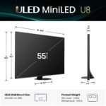 Hisense 55" Class U8 Series MiniLED QLED UHD 4K HDR Smart Google TV 2025 from Kings Outlet