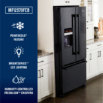 Maytag 25 Cu. Ft. French Door Refrigerator PowerCold Feature Black Black on Black from Kings Outlet