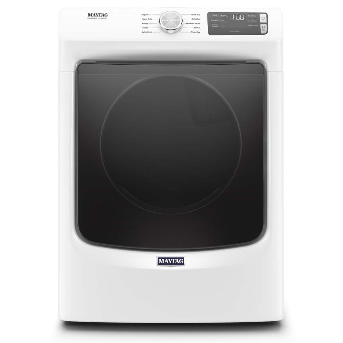Kings Outlet Maytag 7.3 Cu. Ft. Stackable Gas Dryer Extra Power Button White Maytag 7.3 Cu. Ft. Stackable Gas Dryer Extra Power Button White from Kings Outlet