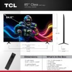 TCL 85" Class QM6K Series 4K UHD HDR QD Mini LED Smart TV Google from Kings Outlet