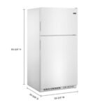 Maytag 20.5 Cu. Ft. Top Freezer Refrigerator PowerCold Feature White Ice from Kings Outlet