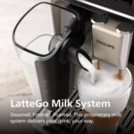 Philips 3300 Fully Automatic Espresso Coffee Machine LatteGo Milk Frother Black Chrome Black/Silver from Kings Outlet