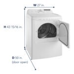Insignia 7 Cu. Ft. Electric Dryer Sensor Dry White from Kings Outlet