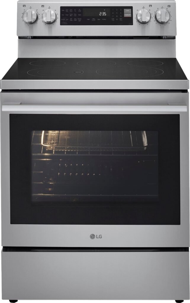 LG 6.3 Cu. Ft. Freestanding Electric True Convection Smart Range Air Fry InstaView Stainless from Kings Outlet