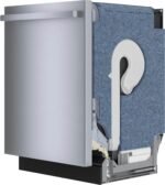 Bosch 800 Series 24" Top Control Smart Built-In Stainless Steel Tub Dishwasher Flexible 3rd from Kings Outlet