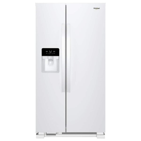 Whirlpool 25 Cu Ft. Wide Side-by-Side Refrigerator White from Kings Outlet