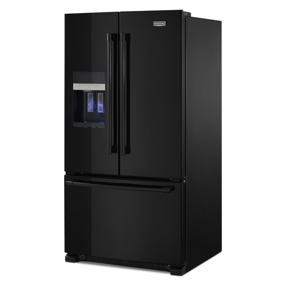 Kings Outlet Maytag 25 Cu. Ft. French Door Refrigerator PowerCold Feature Black Black on Black Maytag 25 Cu. Ft. French Door Refrigerator PowerCold Feature Black Black on Black from Kings Outlet