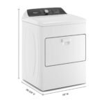 Whirlpool 7.0 Cu. Ft. Electric Dryer Moisture Sensing White from Kings Outlet