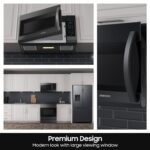 Samsung 1.7 cu. ft. Over-the-Range Microwave Matte Black Steel from Kings Outlet
