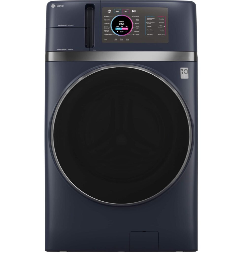 GE Profile UltraFast 4.8 Cu. Ft. High-Efficiency Smart Front Load Washer Electric Dryer Combo from Kings Outlet
