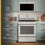 Whirlpool 1.1 Cu. Ft. Over-the-Range Microwave Flush Built-in Design White from Kings Outlet